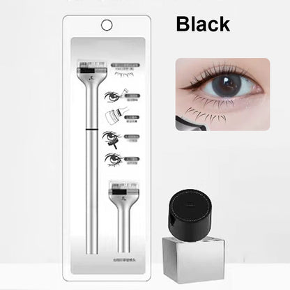 2-in-1 Waterproof Eyeliner & Lower Eyelash Stamp Artifact Set with Individual Liquid Eyeliner