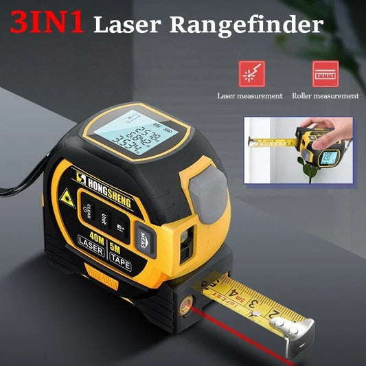 🎁New Year 50% OFF⏳3-In-1 Infrared Laser Tape Measuring