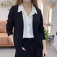 💖[Perfect Gift] Women's Faux Knit Two Piece Knit Shirt - Elegance and Comfort in One